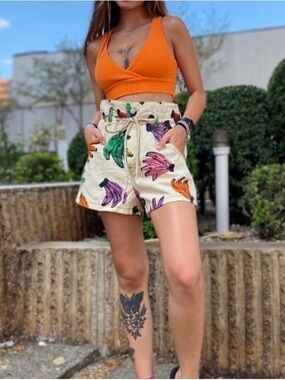 Farm Rio Banana Confetti Shorts M/L